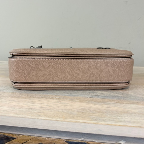 Coach Cassie in Taupe with Custom Pins, EUC! - Picture 7 of 14